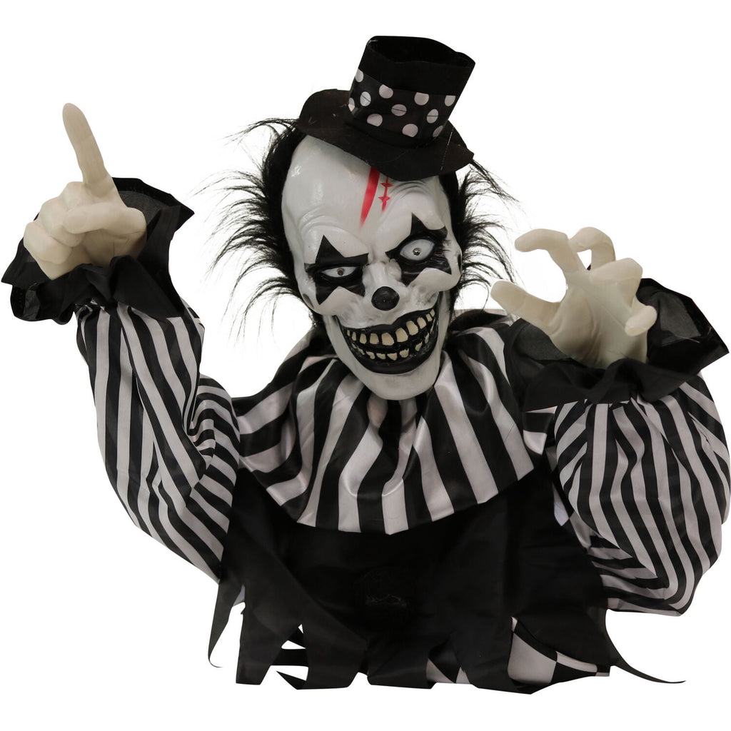 Witchwood™ 1.8 ft Groundbreaker Clown-Vile, Halloween Decoration, Multi-Color, HHFJCLOWN-2LSA