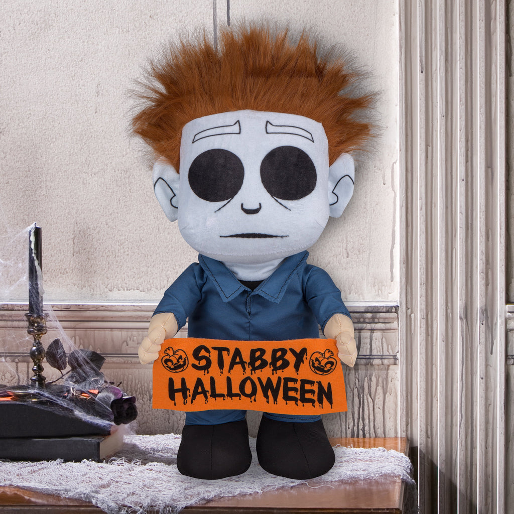 Witchwood™ Universal Michael Myers in Blue Halloween Door Greeter Decoration, 18.5 in