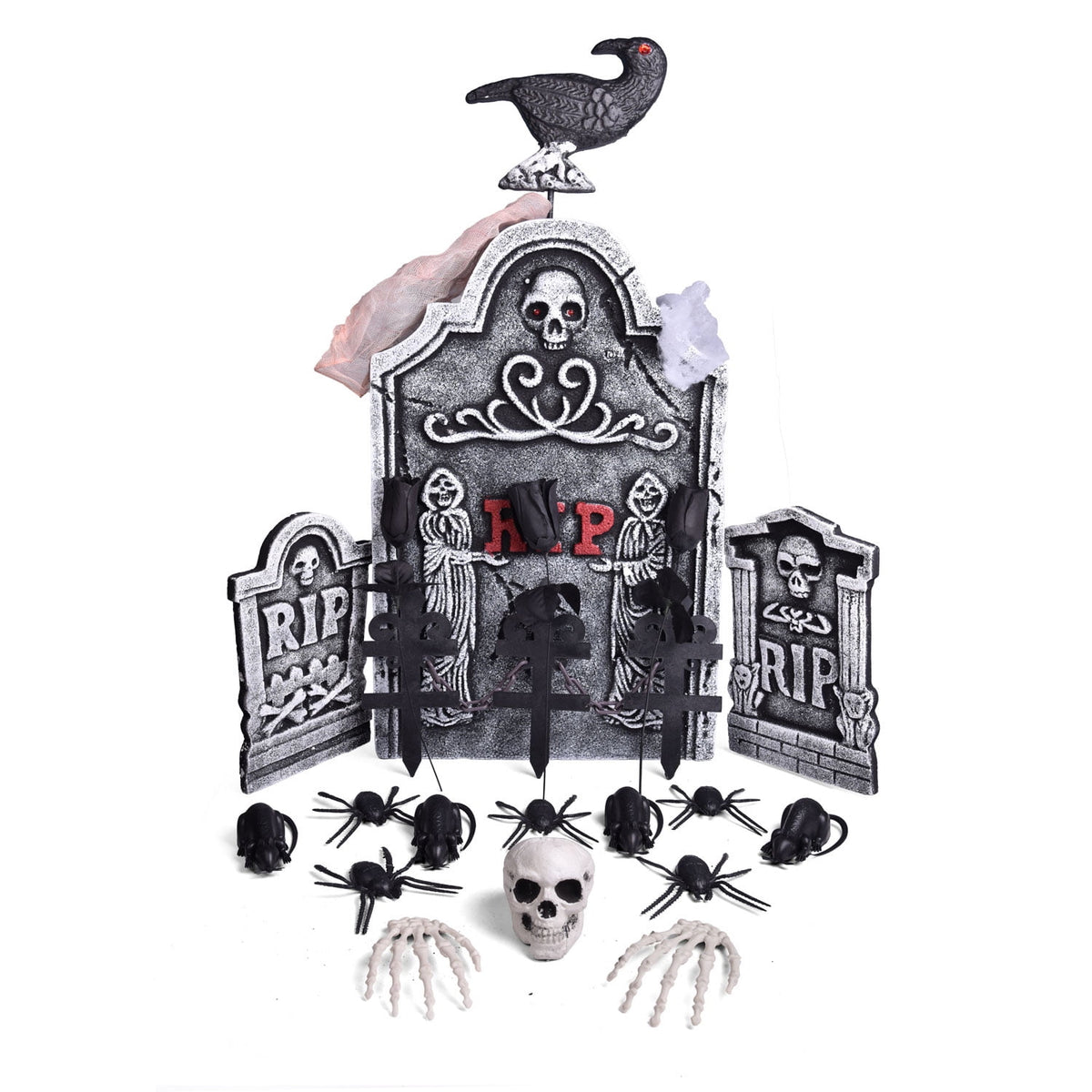 Witchwood™ Nifti Nest 26 Pcs Halloween Decorations Graveyard Tombstones, Halloween Yard Decorations, Home Outdoor Party Favors