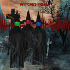 Witchwood™ Zimtwon 5.2ft Halloween Decorations Halloween Witches Halloween Props Sorcerers Animated Wicked Sound LED Lighted Glowing Head