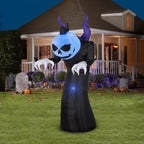 Witchwood™ Airblown Inflatables Halloween Pumpkin Head Creeper Reaper, 6'