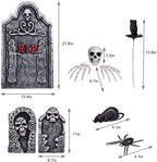 Witchwood™ Nifti Nest 26 Pcs Halloween Decorations Graveyard Tombstones, Halloween Yard Decorations, Home Outdoor Party Favors