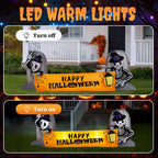 Witchwood™ 10 FT Halloween Inflatables Ghost Tombs Decor Outdoor Halloween Decoration