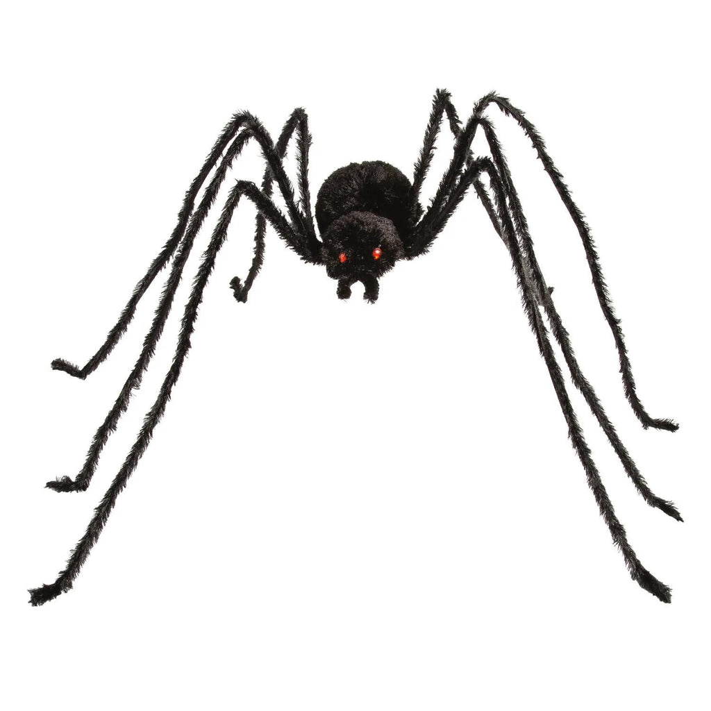 Witchwood™ 36 1/2" x 5 Ft. 1 3/4" Black Spider with Light-Up Eyes Halloween Decoration