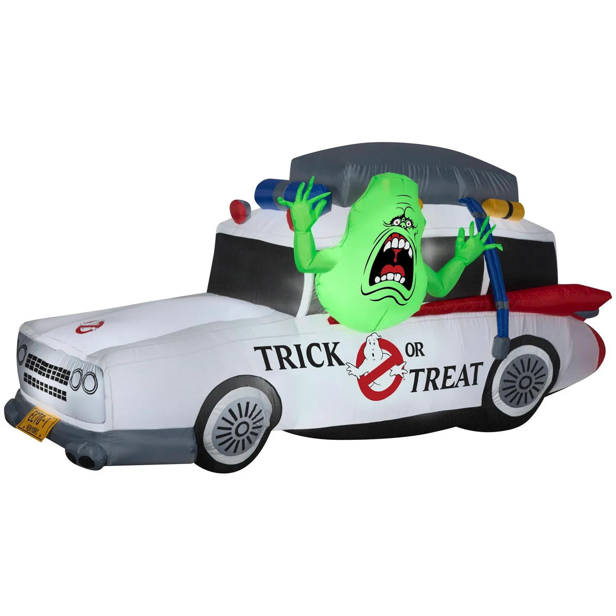 Witchwood™ 44 Airblown Blowup Inflatable Ghostbusters Ecto-1 with Slimer Halloween Outdoor Yard Decoration