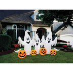 Witchwood™ 8 ft Inflatable Ghosts with Pumpkin Decoration