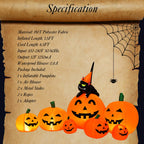 Witchwood™ Costway 7.5' Halloween Inflatable 7 Pumpkins Patch W/LED Light Outdoor Garden Decoration