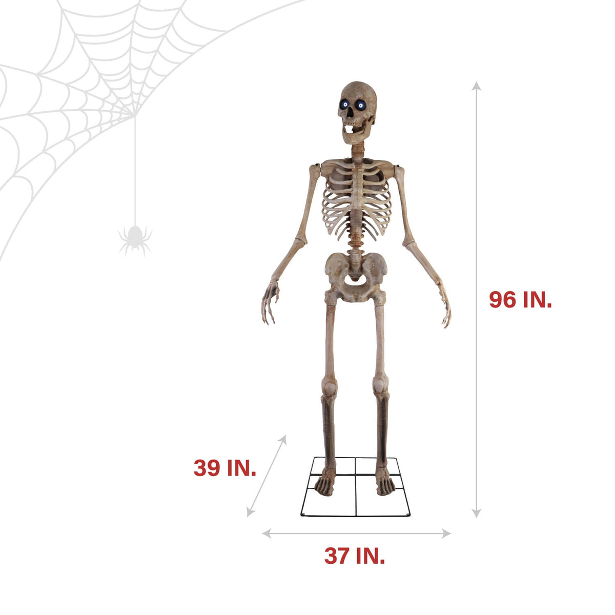 Witchwood™ 8 ft Tall Motion-Activated Towering Skeleton, Premium Talking Halloween Animatronic Decoration, Plug-In, HHTWRSKEL-2FLSA