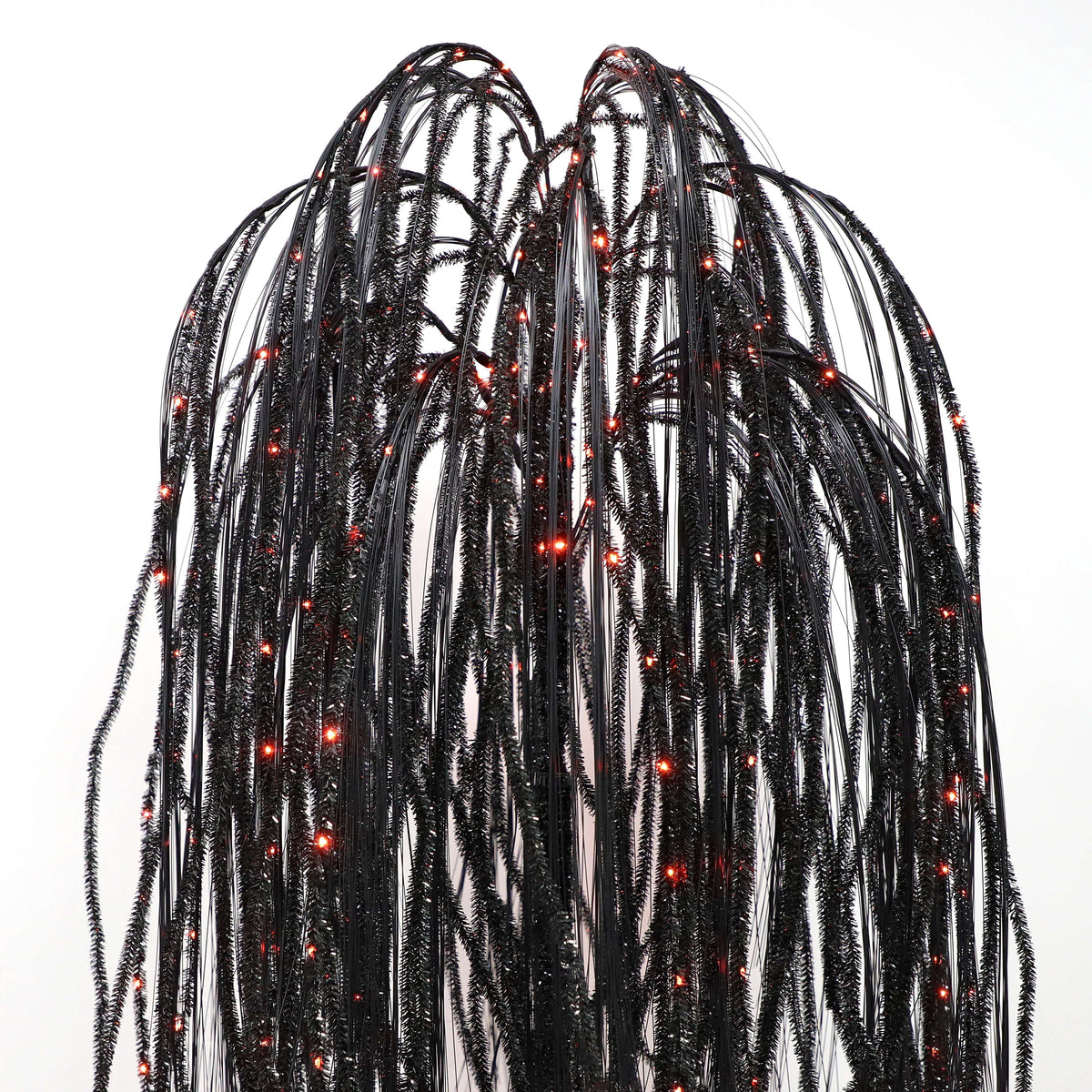 Witchwood™ 6 ft Black Willow Tree with Orange and Purple LED Lights for Outdoor Halloween Decor