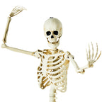 Witchwood™ Hanging Posable Skeleton Decoration, White, 5', Halloween