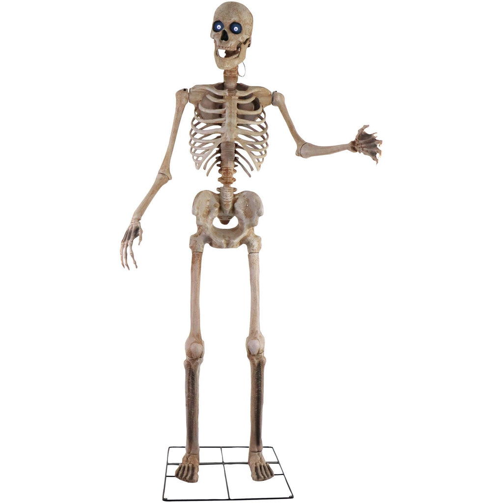 Witchwood™ 8 ft Tall Motion-Activated Towering Skeleton, Premium Talking Halloween Animatronic Decoration, Plug-In, HHTWRSKEL-2FLSA