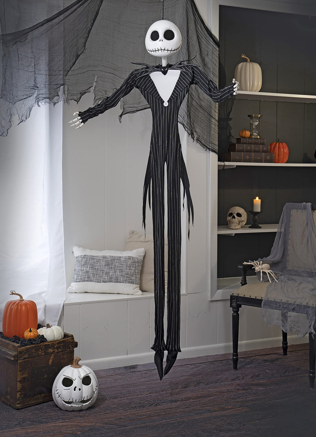 Witchwood™ USA Jack Skellington Hanging Prop Halloween Decoration - 4 ft