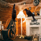 Witchwood™ Halloween Realistic Hanging Dead Crows Decoy Fake Crows for Halloween Garden Tree Porch Terrify Decorations