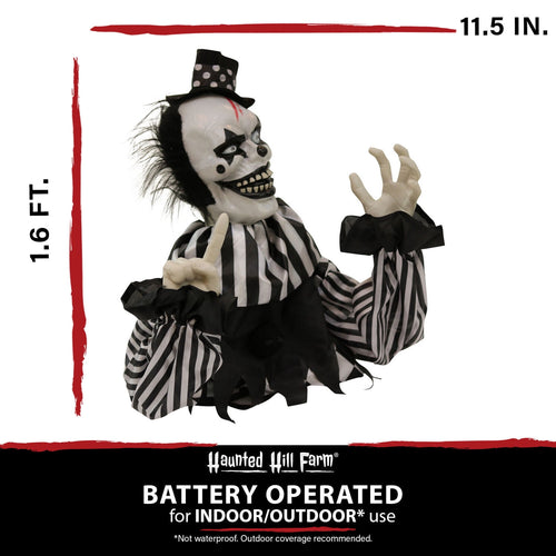 Witchwood™ 1.8 ft Groundbreaker Clown-Vile, Halloween Decoration, Multi-Color, HHFJCLOWN-2LSA