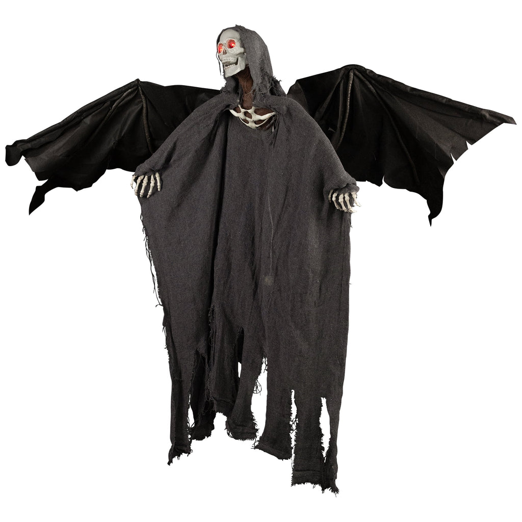 Witchwood™ LED Lighted Animated Winged Grim Reaper Halloween Decoration - 50"
