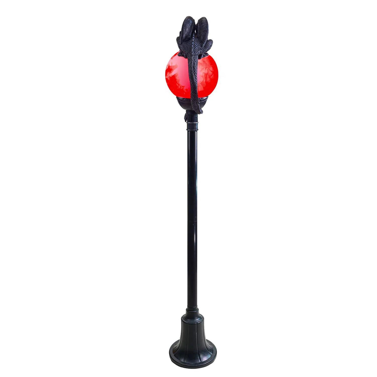 Witchwood™ TT59073 6 ft. Light-Up Flaming Dragon Lamp Post with Sound Halloween Decoration