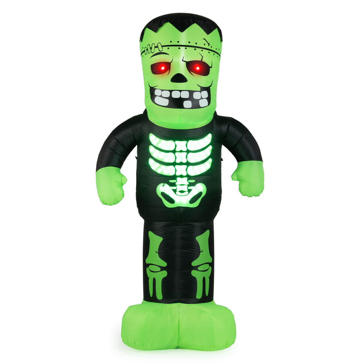 Witchwood™ Costway 8.4 Ft Tall Halloween Inflatable Decoration LED-lit Inflatable Green Zombie