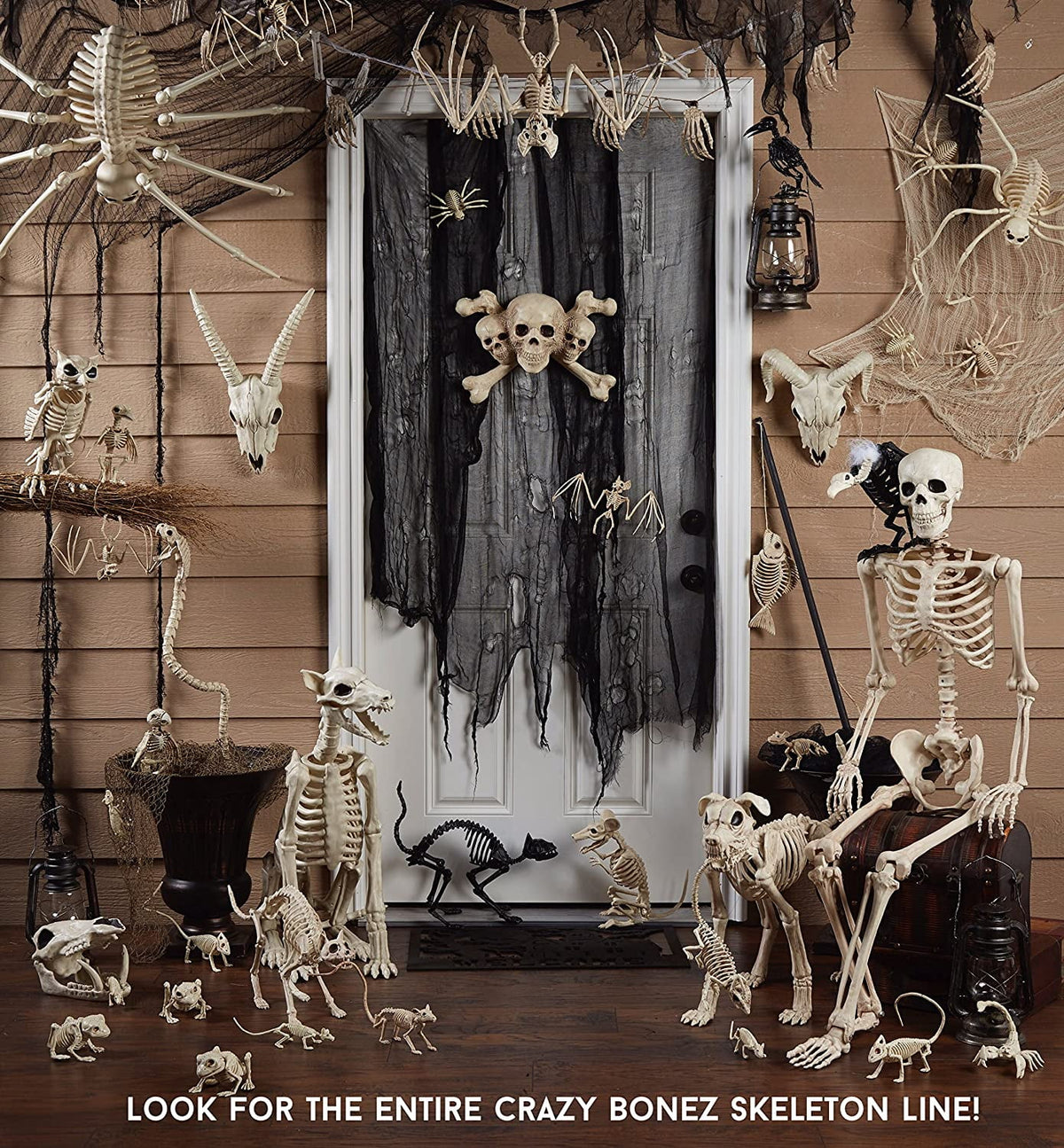 Witchwood™ 27" Flamingo Skeleton Halloween Decoration