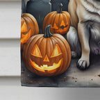Witchwood™ Halloween Pug Dog House Flag 28x40IN Double-Sided Polyester Decorative Sleeve Pole Flag for Outdoor Home Garden Patio