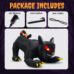 Witchwood™ 4.5' Halloween Inflatables Outdoor Halloween Decoration Giant Cat Blow up Decor