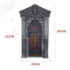Witchwood™ 6.7 ft. Motion-Triggered Mausoleum Halloween Animatronic by Tekky, HHMAUSOLEUM-1FLSA
