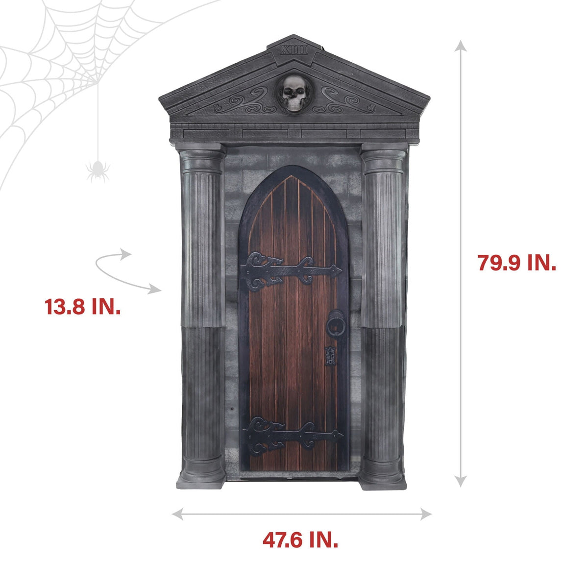 Witchwood™ 6.7 ft. Motion-Triggered Mausoleum Halloween Animatronic by Tekky, HHMAUSOLEUM-1FLSA