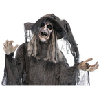 Witchwood™ 5.75 ft Animatronic Witch Indoor/Covered Outdoor Halloween Decoration, HHWITCH-20FLSA