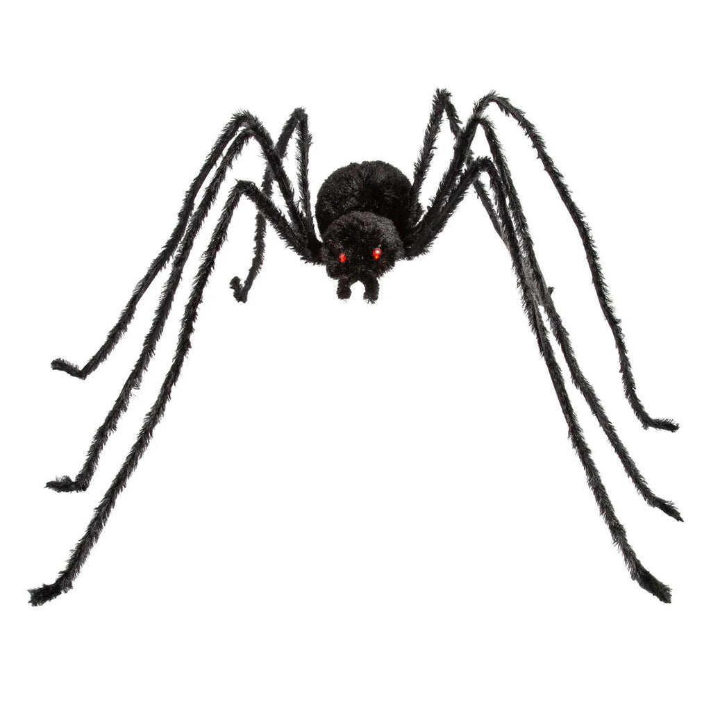 Witchwood™ 36 1/2" x 5 Ft. 1 3/4" Black Spider with Light-Up Eyes Halloween Decoration