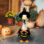 Witchwood™ Goose Outfits for 23/17'' Lawn Goose Statue Birthday Halloween Christmas Fall Lawn Goose Clothing Costume Porch Goose Wigs for Outdoor Garden Yard Decor, Halloween Patio Decor