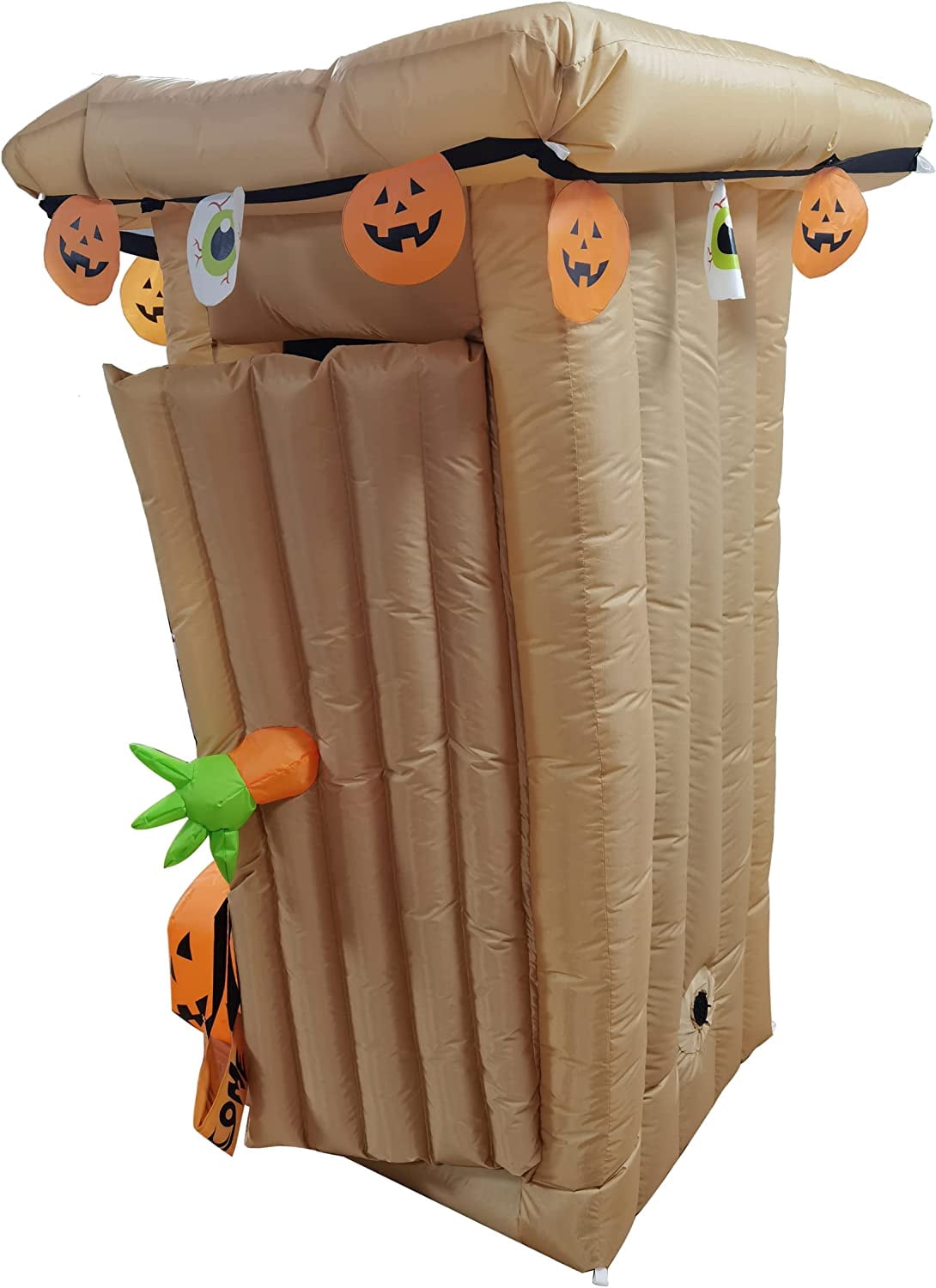 Witchwood™ 6FT Halloween Animated LED Inflatable Spooky Outhouse with Monster Holiday Yard Decoration