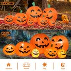 Witchwood™ 7 FT Halloween Inflatables Pumpkin, Halloween Decoration 7 Blow up Pumpkins w/ Build-in LEDs for Halloween Party