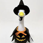 Witchwood™ Goose Outfits for 23/17'' Lawn Goose Statue Birthday Halloween Christmas Fall Lawn Goose Clothing Costume Porch Goose Wigs for Outdoor Garden Yard Decor, Halloween Patio Decor