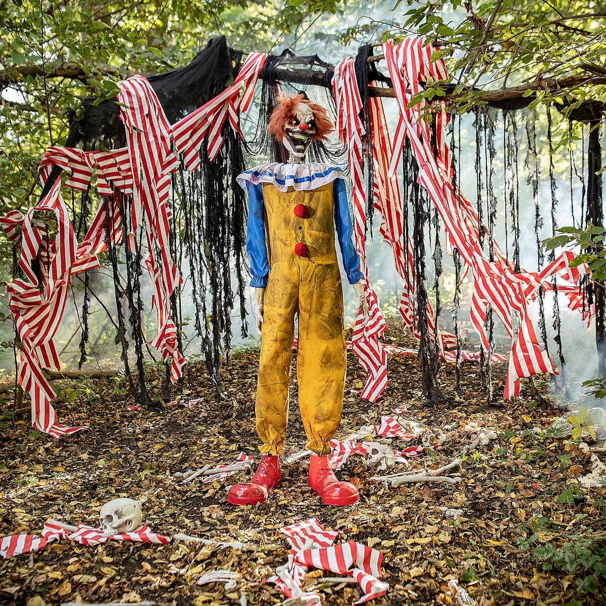 Witchwood™ Animated Twitching Clown Halloween Decoration - 5 ft