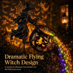 Witchwood™ Halloween Witch Cauldron Garden Light, Waterfall-Style Enchanted Witch Cauldron Garden Decoration, Halloween LED Projector Lights Decorations Outdoor with Stake for Yard Lawn Porch Party