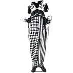 Witchwood™ Lifesize 5.5 ft Animatronic Two-Headed Clown with Lights and Sound, Indoor/Outdoor Halloween Decoration, HHCLOWN-37FLSA
