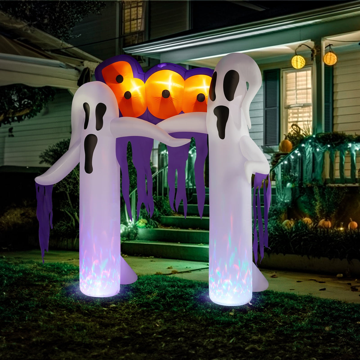 Witchwood™ 10 FT Halloween Inflatables Ghost Arch Outdoor Halloween Decoration