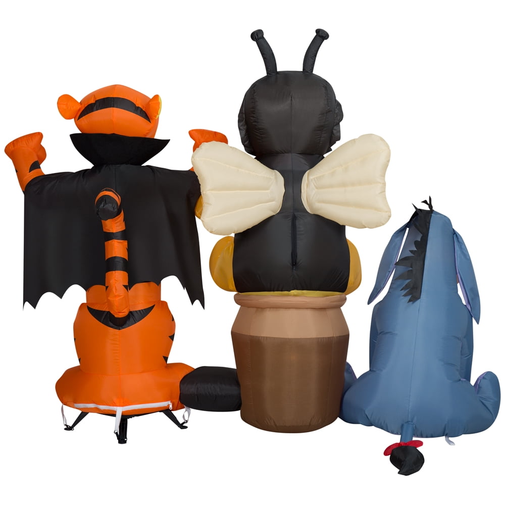 Witchwood™ Airblown Inflatable Halloween Pooh and Friends Scene Disney, 5 ft Tall, Multi