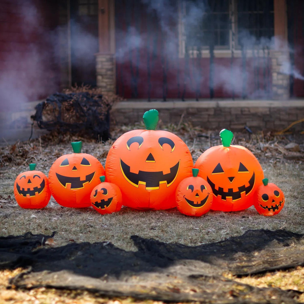 Witchwood™ 8 ft Inflatable Pumpkin Patch Decoration