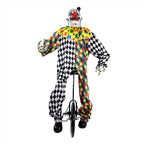 Witchwood™ 5.9 ft Voice & Sound-Sensor Clown on Tricycle Halloween Animatronic, HHTRIBKCLOWN-1FLSA