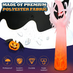 Witchwood™ Gymax 12ft Inflatable Halloween Ghost Blow Up Decoration w/ Built-in Flame Light