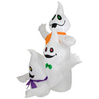Witchwood™ LED Lighted Ghost Trio Inflatable Outdoor Halloween Decoration - 3.5'- Warm White Lights