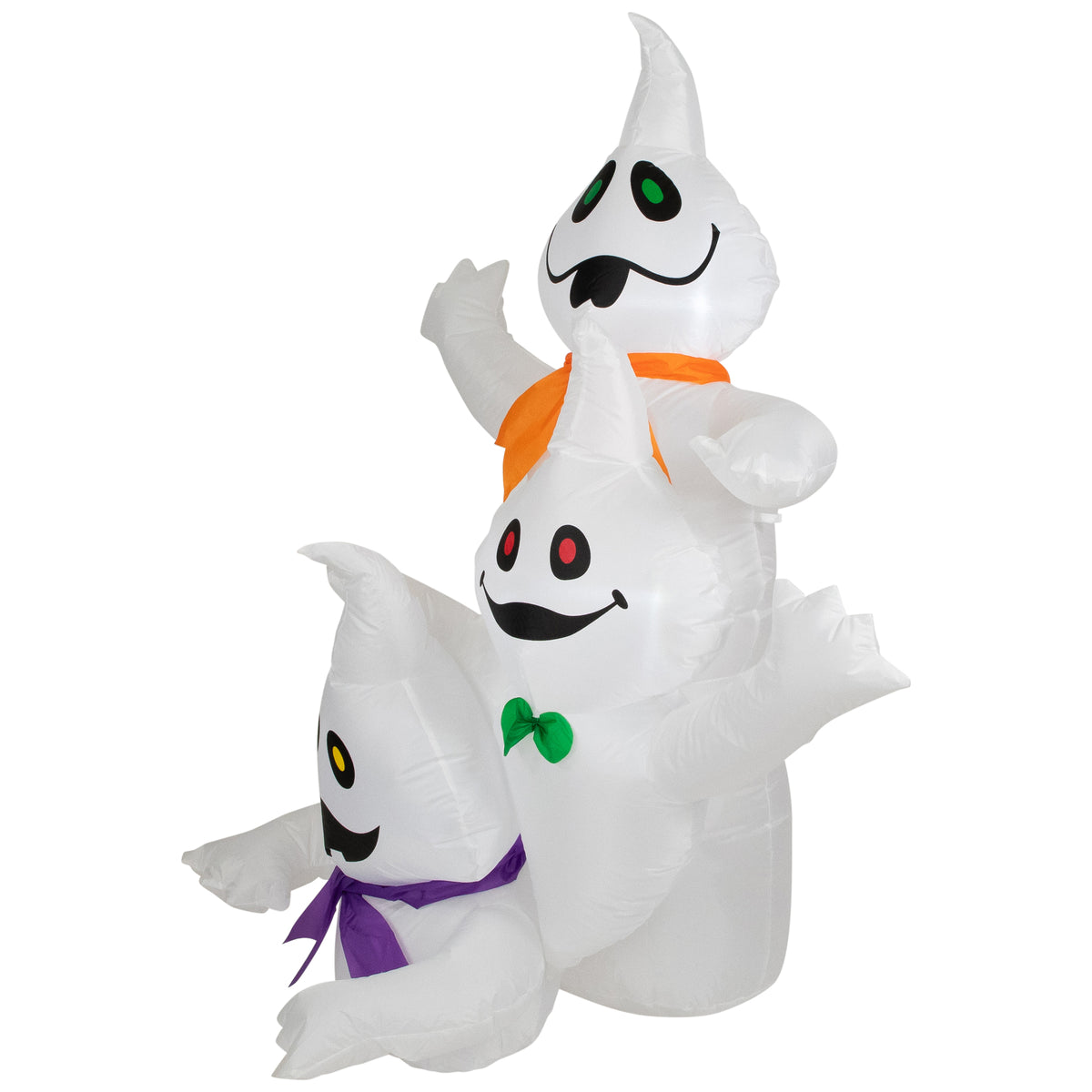 Witchwood™ LED Lighted Ghost Trio Inflatable Outdoor Halloween Decoration - 3.5'- Warm White Lights