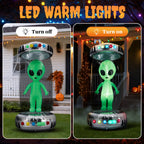 Witchwood™ 8' Halloween Inflatables UFO Alien Decoration Outdoor Light-up Holiday Decoration Halloween Decoration