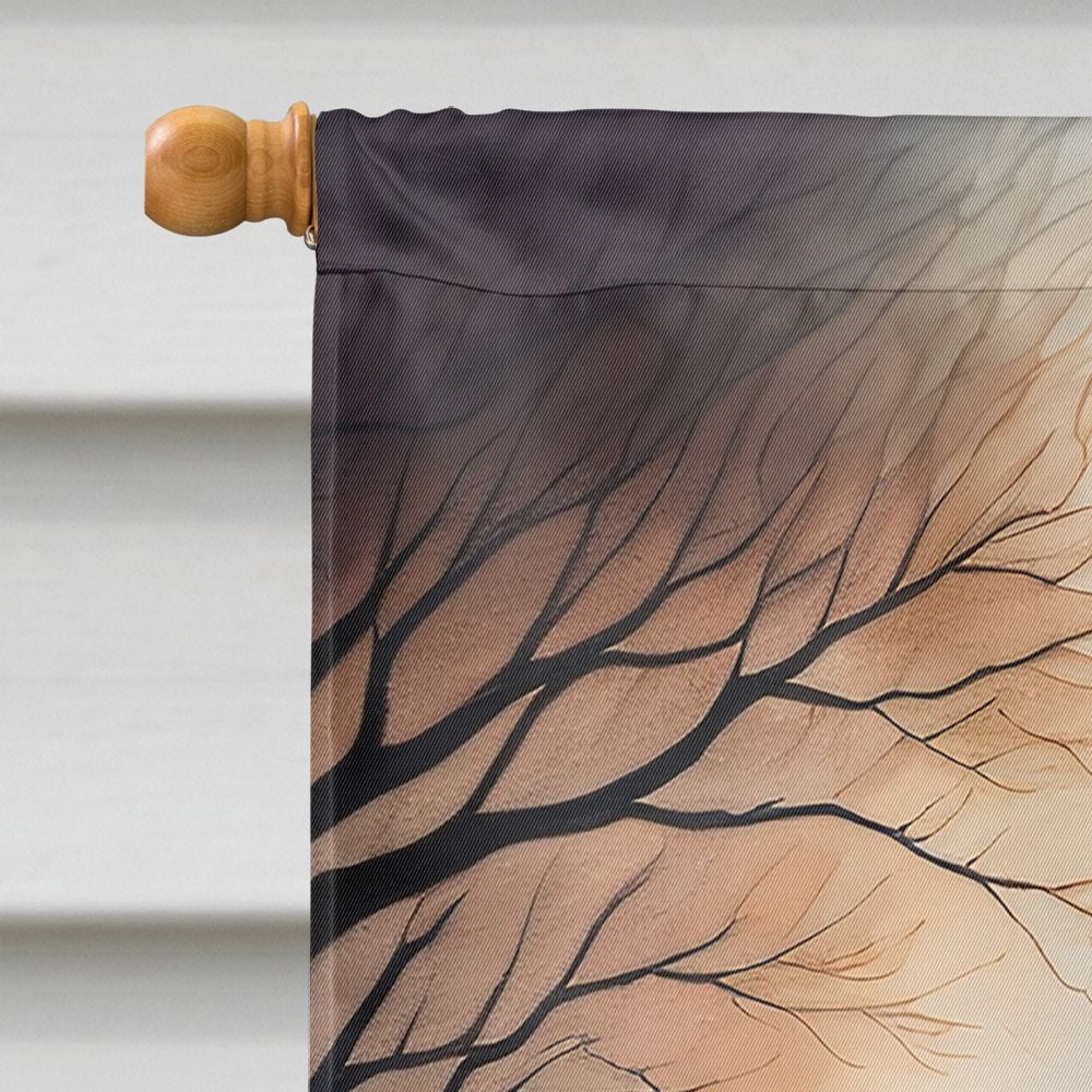 Witchwood™ Halloween Pug Dog House Flag 28x40IN Double-Sided Polyester Decorative Sleeve Pole Flag for Outdoor Home Garden Patio