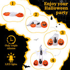 Witchwood™ 12' Halloween Inflatables Outdoor Halloween Decoration Giant Ghost with 2pcs Pumpkin Blow up Decor