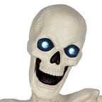 Witchwood™ 48" Halloween Giant Groundbreaker Skeleton with LED Light Moving Eyes, Creepy Sound Effect for Yard Porch Halloween Decoration