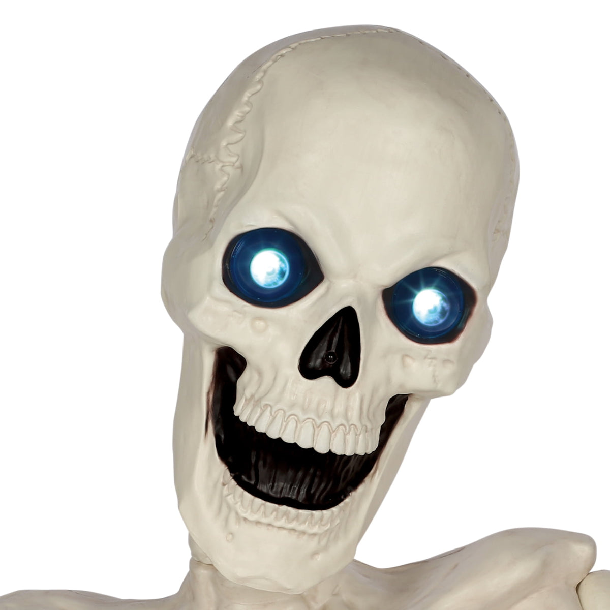 Witchwood™ 48" Halloween Giant Groundbreaker Skeleton with LED Light Moving Eyes, Creepy Sound Effect for Yard Porch Halloween Decoration