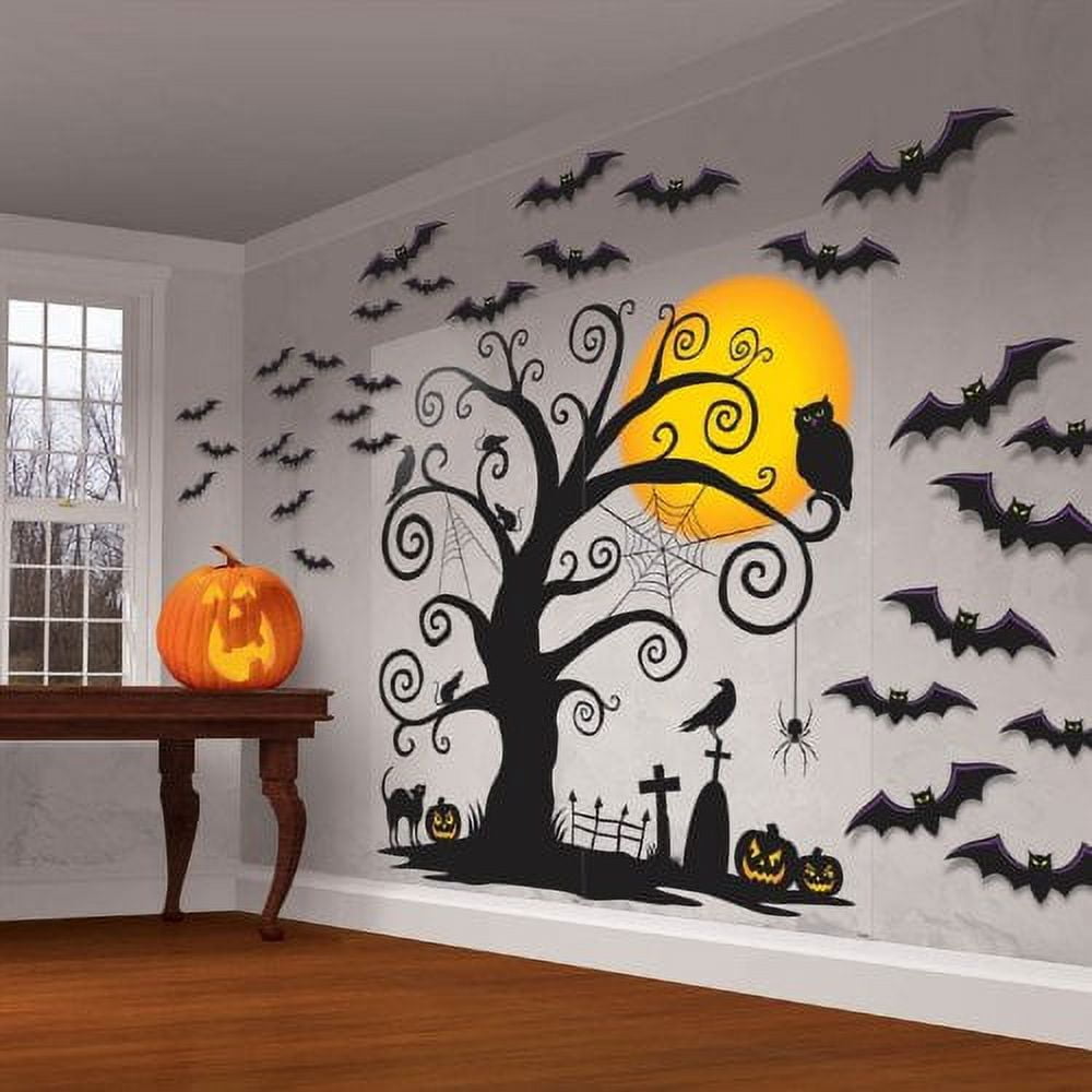 Witchwood™ Halloween Deluxe Wall Decorating Kit (32pc)