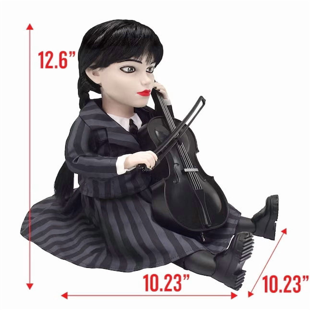 Witchwood™ The Addams Family Wednesday Halloween Animated Doll Tabletop Decor 13 in