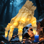 Witchwood™ Halloween Animated Decoration, Sound-Activated Crawling Zombie Hand with Spooky Sound - Realistic Haunted House Prop
